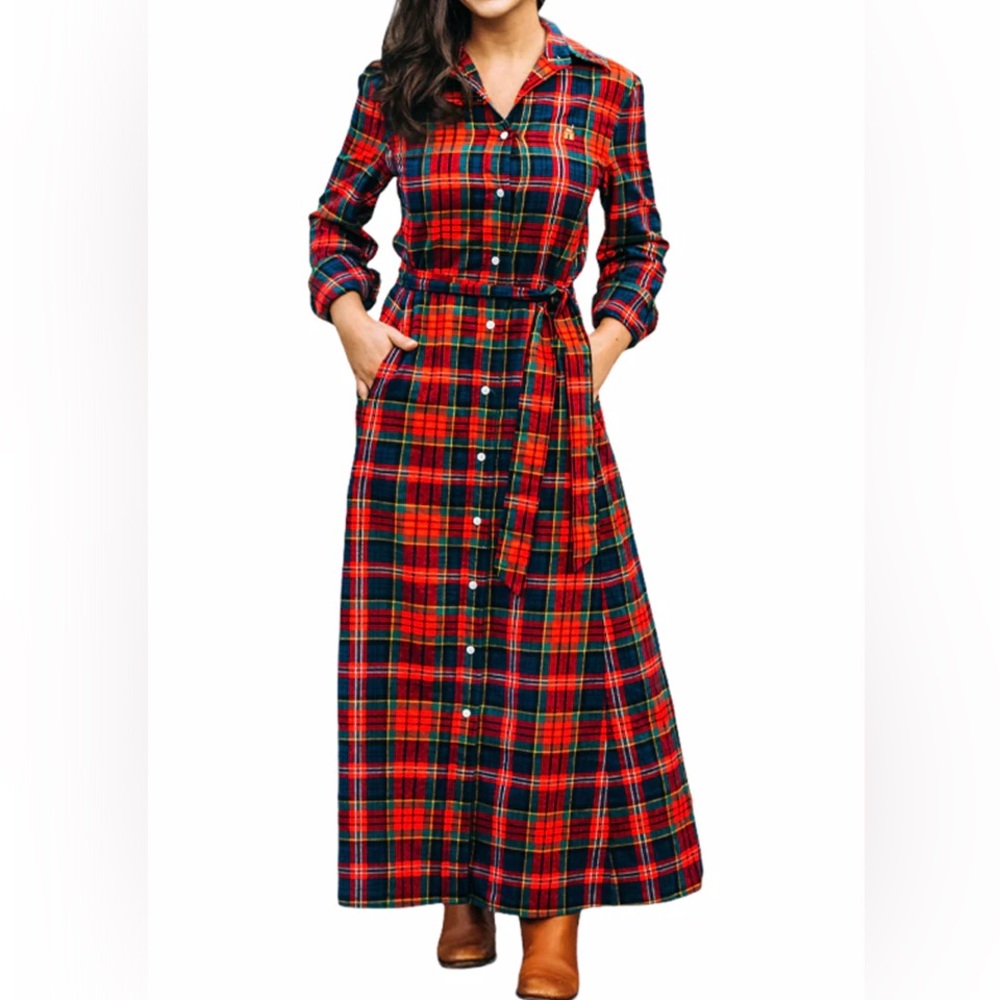 Kiel James Patrick Full Length Flannel dress